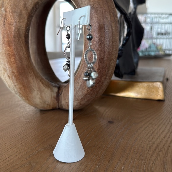 Retired Silpada Hailstone Multi-Stone Earrings - Picture 3 of 7